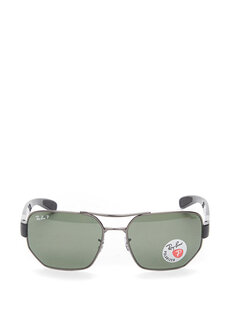 Серые солнцезащитные очки квадратной формы Ray-Ban