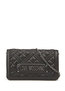 Женский кошелек с черным логотипом Love Moschino