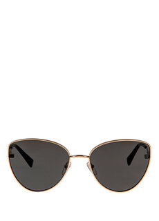 Hm 1562 c 1 женские солнцезащитные очки «кошачий глаз» в металлическом цвете золотистого цвета Hermossa