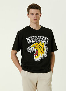 Черная футболка с логотипом Kenzo