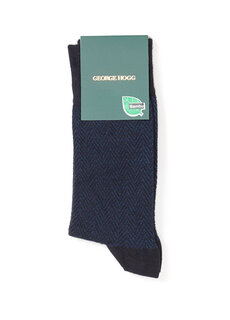 Черные темно-синие мужские носки George Hogg