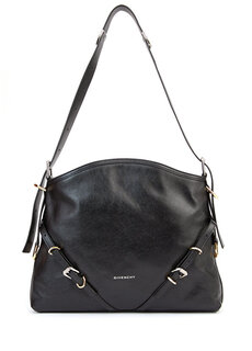 Черная женская кожаная сумка через плечо voyou среднего размера Givenchy