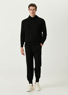 Черный шерстяной свитшот и брюки Emporio Armani