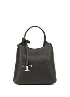 Женская кожаная сумка через плечо с черным логотипом Tod&apos;s Tod’S