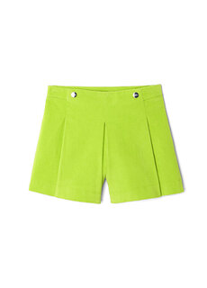Вельветовые шорты для девочек анисово-зеленого цвета Jacadi Paris