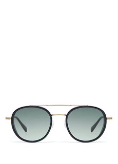 Круглые солнцезащитные очки унисекс capri 6855 1 черного золота Gigi Studios