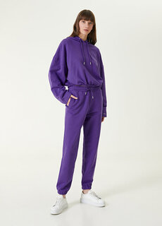 Фиолетовые классические брюки из джерси Academia