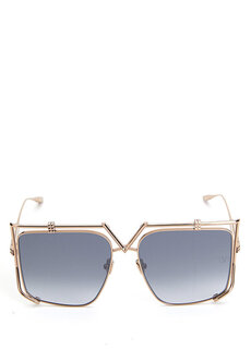 Женские солнцезащитные очки серого золота Valentino Garavani