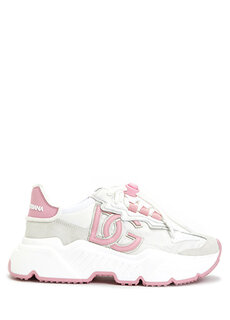 Daymaster розово-белые женские кроссовки Dolce&amp;Gabbana