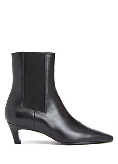 Черные женские кожаные ботинки Academia