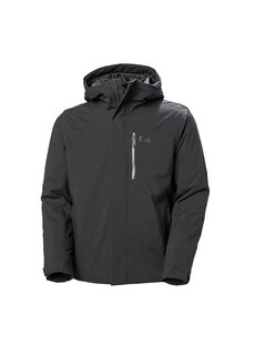 Черное мужское пальто panorama Helly Hansen