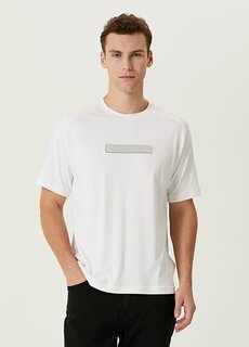 Белая футболка с нашивкой-3d-логотипом Calvin Klein