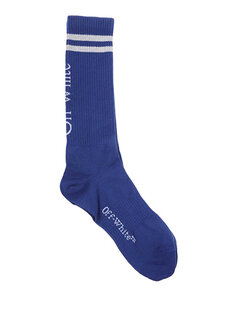 Мужские носки с синим логотипом Off-White