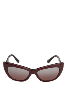 Новые бордово-красные женские солнцезащитные очки с принтом Dolce&amp;Gabbana