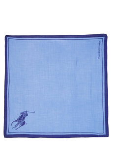 Женский шерстяной шарф с синим логотипом Polo Ralph Lauren