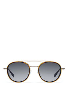 Солнцезащитные очки унисекс capri 6855, 2 круглые, открытые, золотистые, гавана Gigi Studios