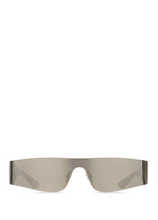 Серебряные женские солнцезащитные очки Balenciaga