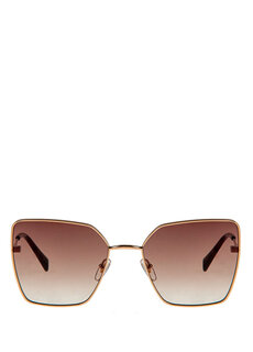 Hm 1563 c 2 металлические прямоугольные женские солнцезащитные очки розового золота Hermossa