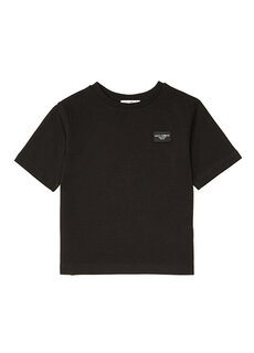 Черная футболка с логотипом для мальчиков Dolce&amp;Gabbana