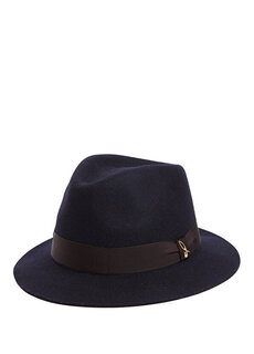 Черная темно-синяя мужская шерстяная шляпа Doria