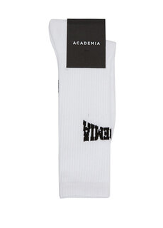 Мужские носки с логотипом цвета экрю Academia