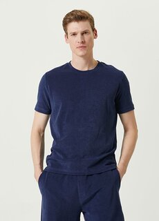 Темно-синяя футболка-полотенце Beymen