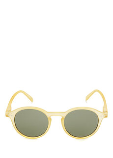 Желтые женские солнцезащитные очки круглой формы shape d Izipizi