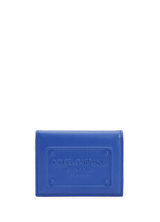 Синий мужской кожаный кошелек Dolce&amp;Gabbana