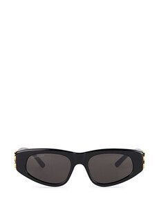 Черные женские солнцезащитные очки овальной формы Balenciaga