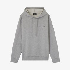 Толстовка Item Logo Hoodie &apos;Grey&apos; A.P.C., серый