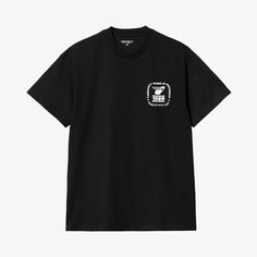 Футболка S/S Stamp State T-Shirt &apos;Black&apos; Carhartt WIP, черный