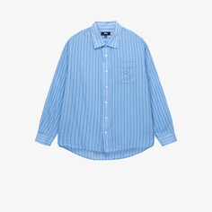 Рубашка Light Weight Classic Shirt &apos;Blue Stripe&apos; Stussy, синий