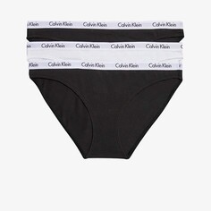 Комплект трусов-бикини, 3 шт., черно-белый Calvin Klein