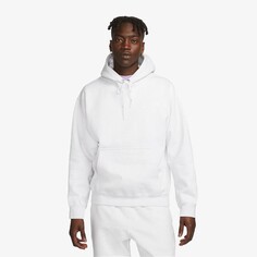 Толстовка Solo Swoosh Fleece Hoodie &apos;White Heather&apos; Nike, белый