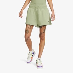Шорты Sportswear Phoenix Fleece Shorts (W) &apos;Oil Green&apos; Nike, зеленый