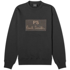 Свитшот Paul Smith Embroidered Logo Crew, черный