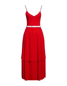 Платье Victoria Beckham Midi, красный