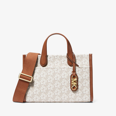 Сумка Michael Michael Kors Gigi Small Empire Signature Logo, кремовый/коричневый