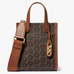 Сумка Michael Michael Kors Gigi Extra-Small Empire Signature Logo, коричневый