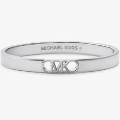 Браслет Michael Kors Precious Metal-Plated Brass Empire Logo, серебристый