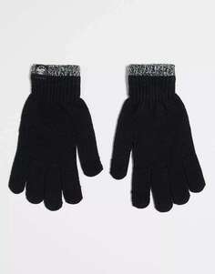 Черные классические перчатки в полоску Herschel Supply Co.