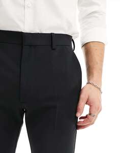 Черные узкие брюки-карго ASOS