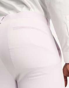 Бледно-розовые свадебные суперузкие брюки для костюма ASOS