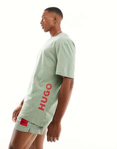Свободная футболка HUGO светло-пастельного зеленого цвета - LGREEN HUGO Bodywear