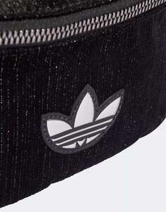 Черная поясная сумка с логотипом adidas Originals