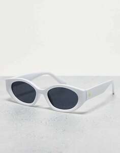 Солнцезащитные очки mensa с дымчатыми линзами белого цвета Aire