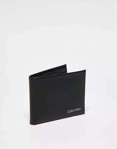 Черный двойной кошелек Calvin Klein