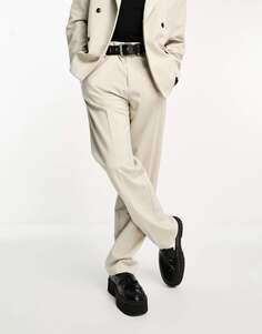 Светло-серые костюмные брюки классического кроя Weekday Lewis эксклюзивно для ASOS