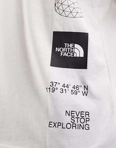 Кремовая футболка с рисунком на спине The North Face Foundation