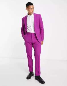 Фиолетовые костюмные брюки River Island